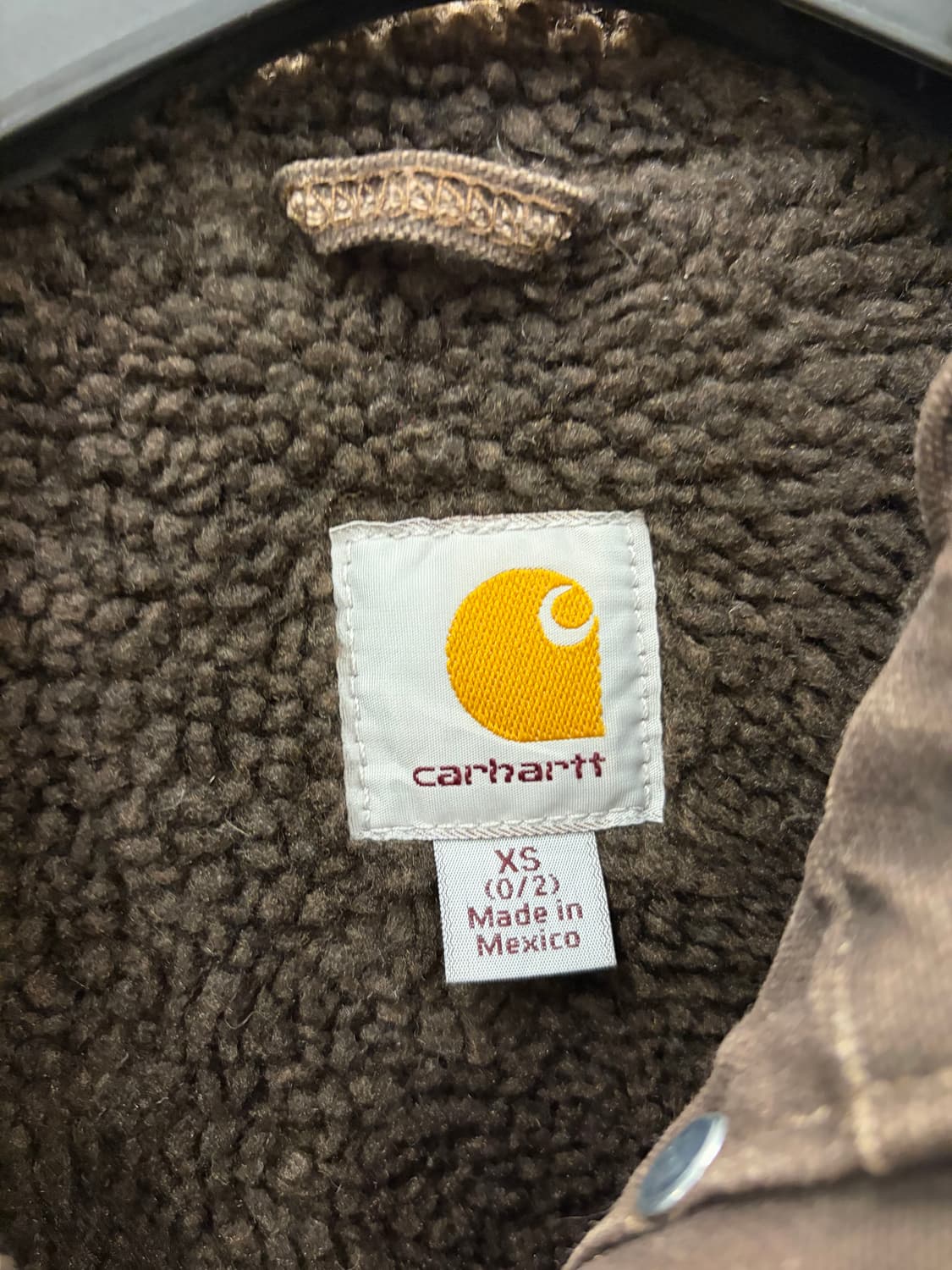 칼하트 후드 워크 자켓 브라운 XS 상품이미지4