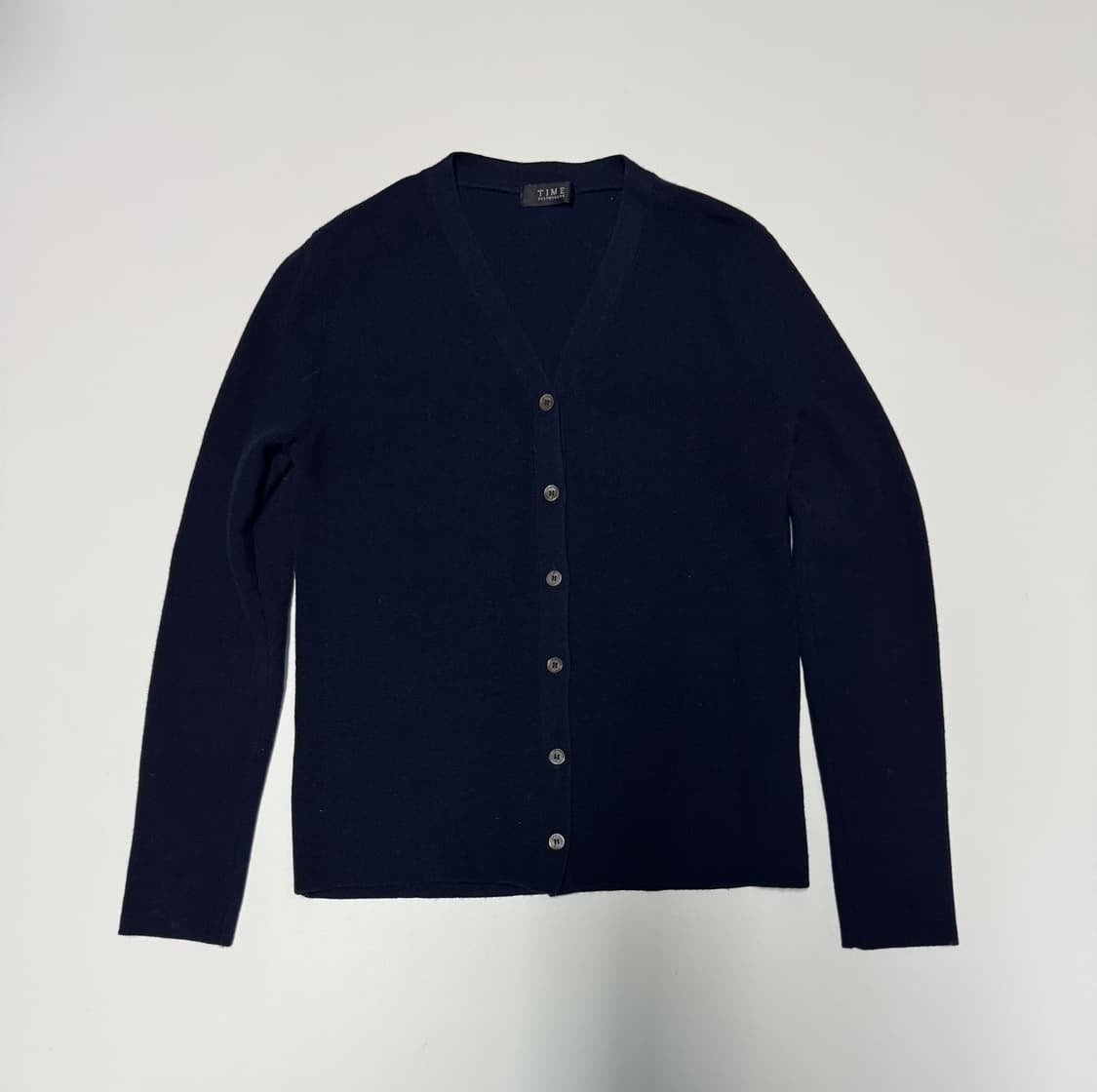 여성 타임 Time 아이엔씨 미니멀 가디건 네이비 상품이미지1