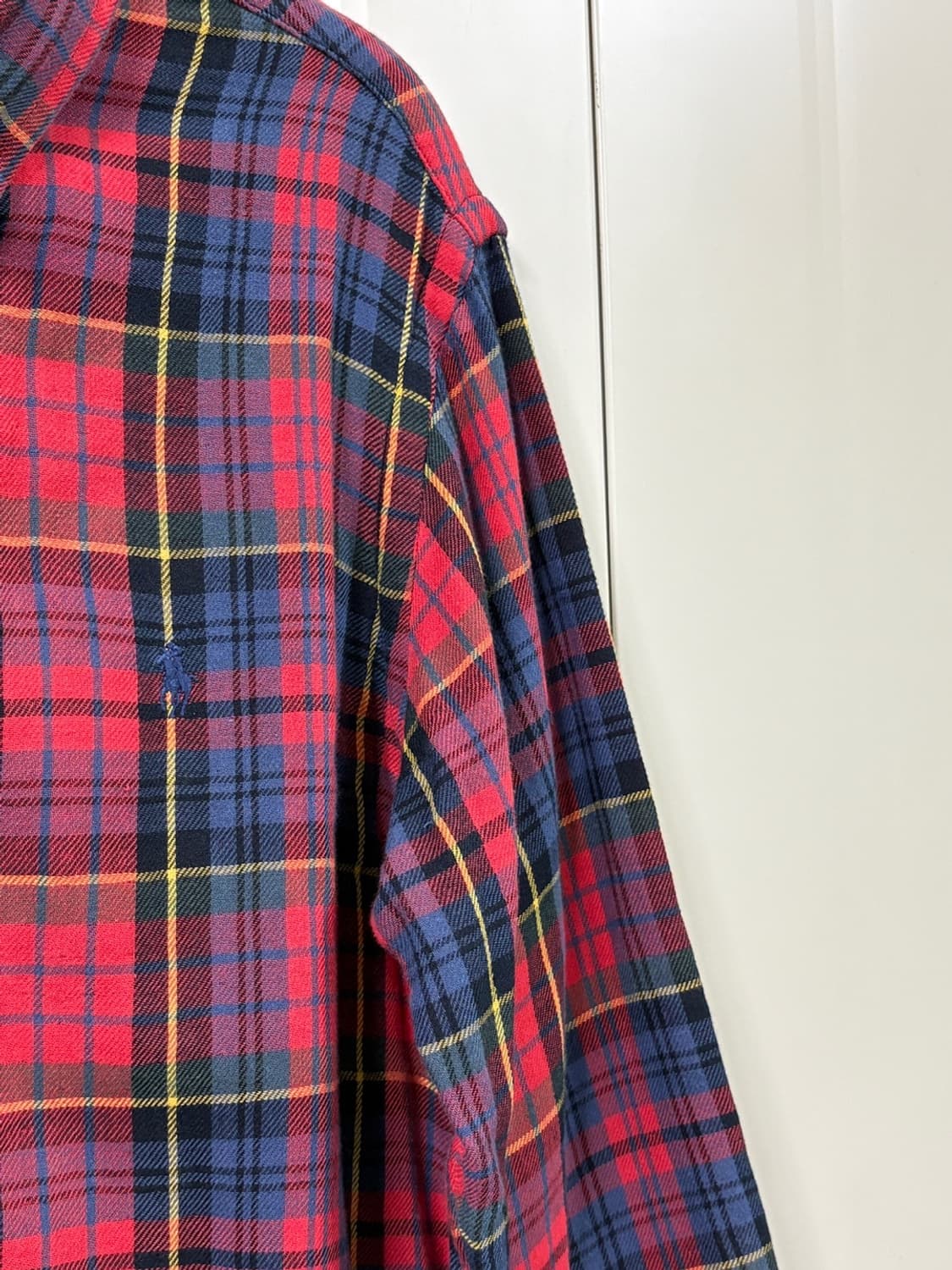 두산 빈티지 폴로 랄프로렌 체크 셔츠 상품이미지3