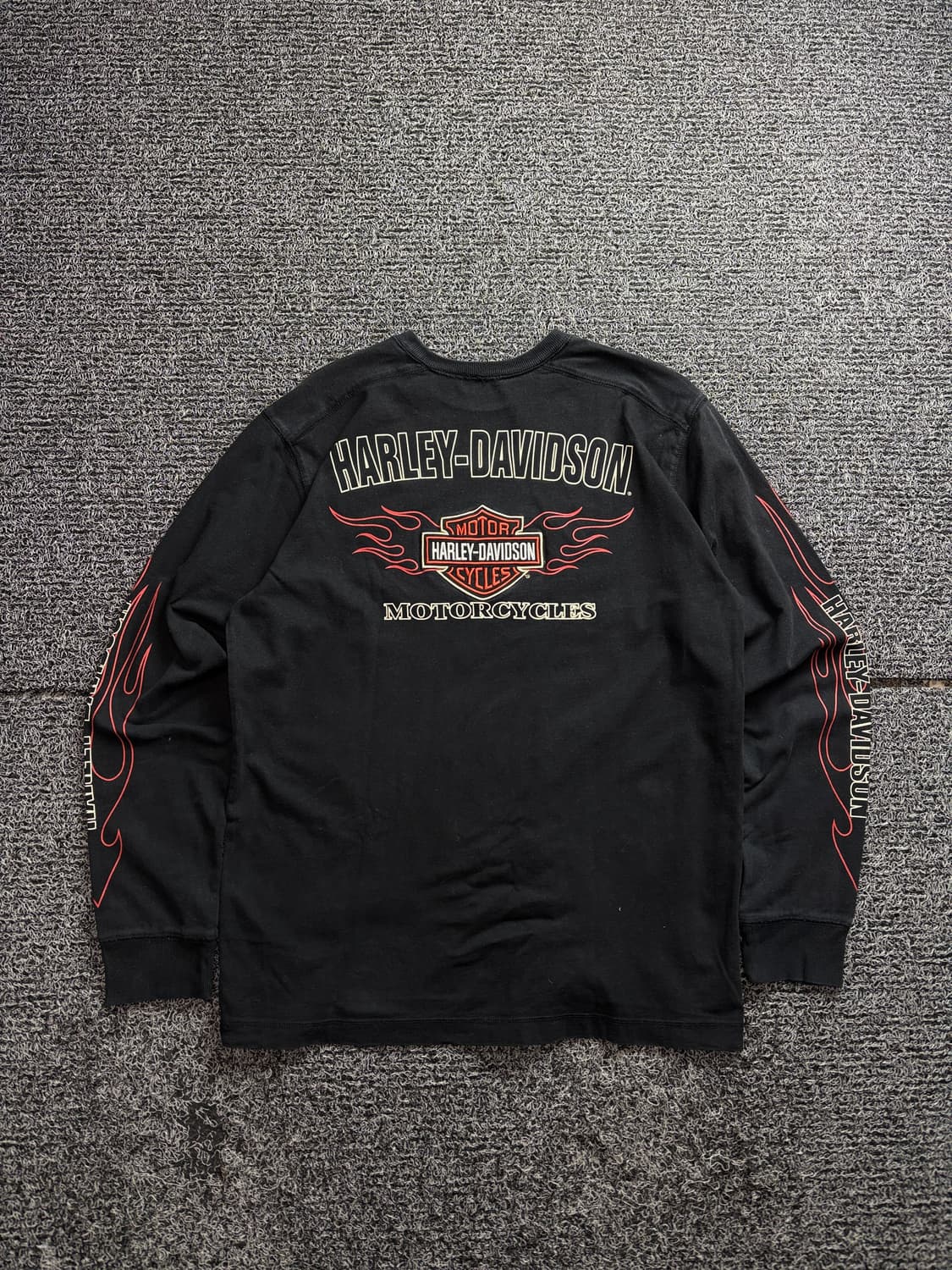 할리데이비슨 아카이브 플레임 자수 롱슬리브 2791 상품이미지4