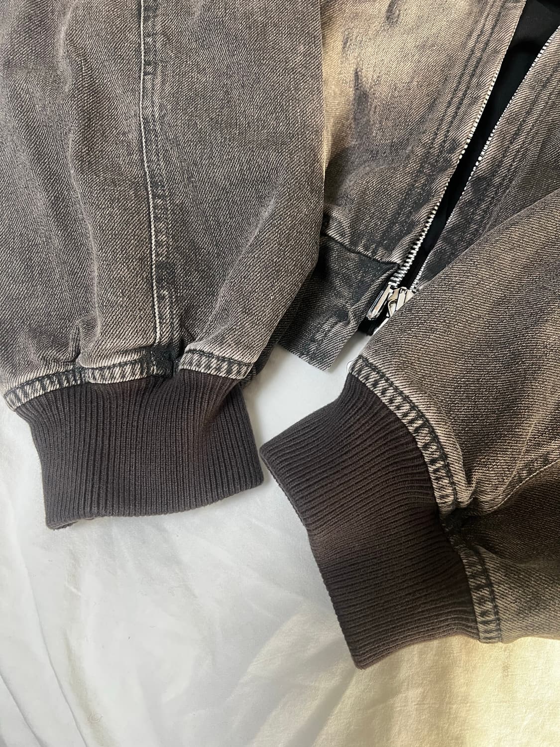 아워레가시 BANK 뱅크 후드 데님 자켓 코티드 블랙 48 상품이미지4