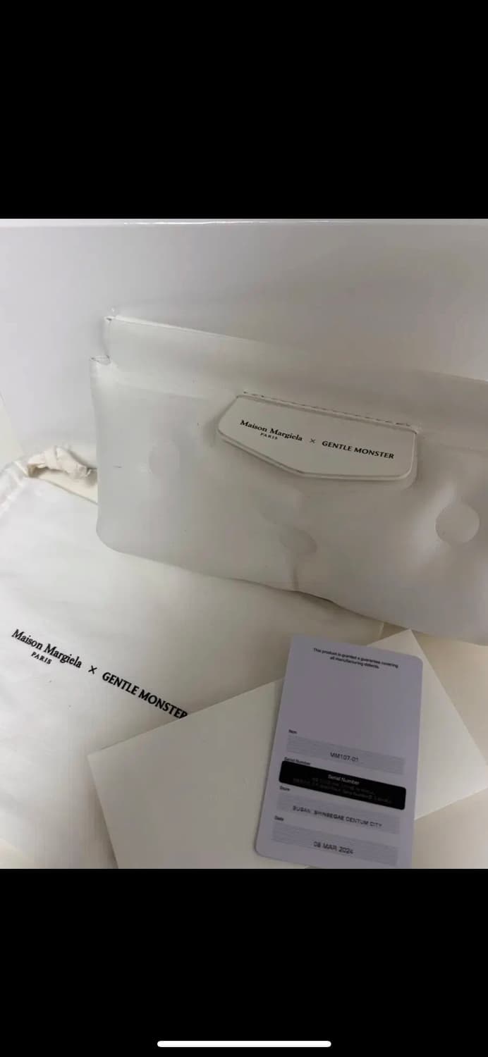 (에눌가능) 풀박스 젠틀몬스터 x 마르지엘라 MM107 블랙 선글라스 상품이미지5