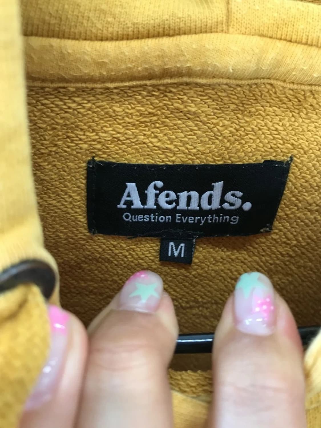 Afends Question Logo Mustard Hoodie 상품이미지7
