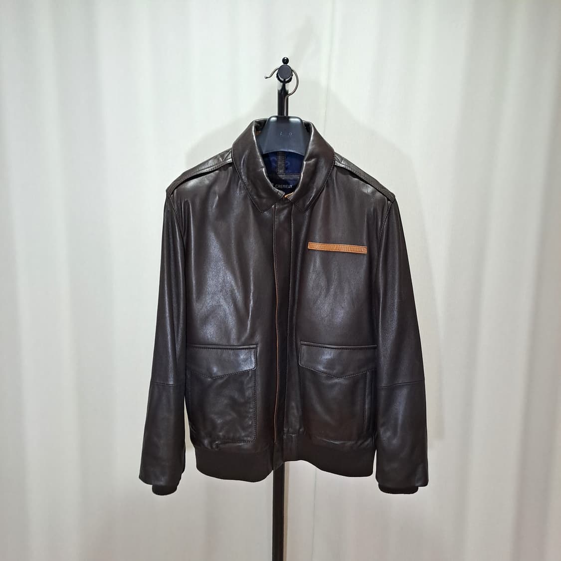 (택포) 다니엘크레뮤 양가죽 A-2 항공자켓 L B740 상품이미지1