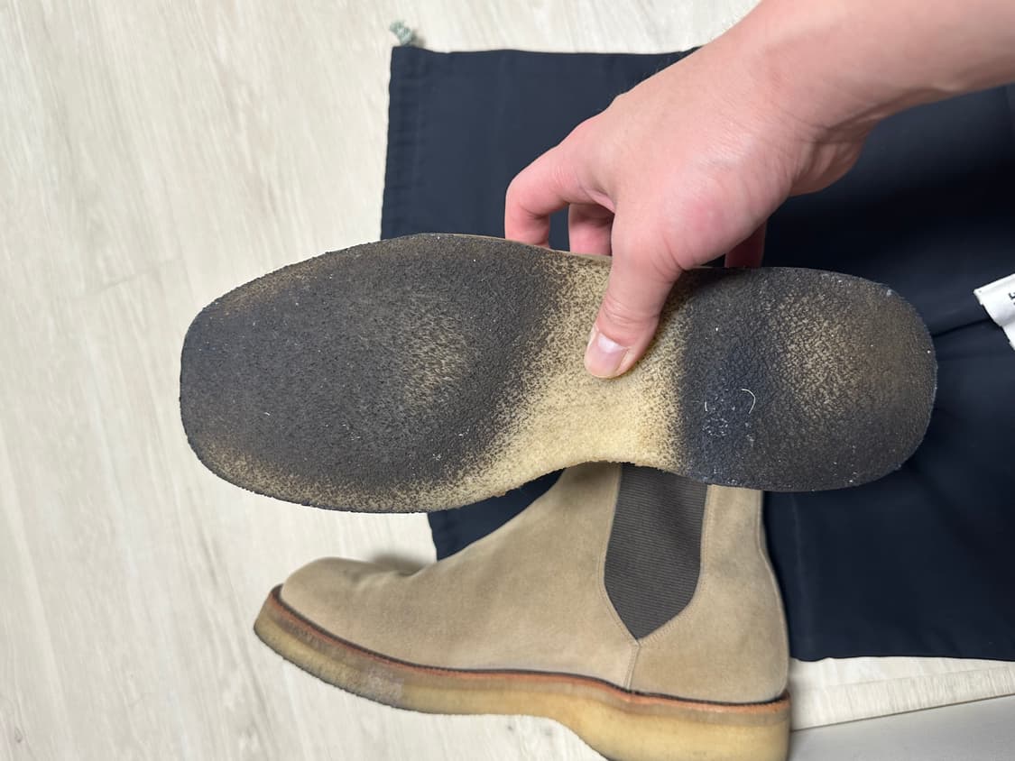 AURALEE 오라리 첼시 스웨이드 스퀘어토 부츠 상품이미지6