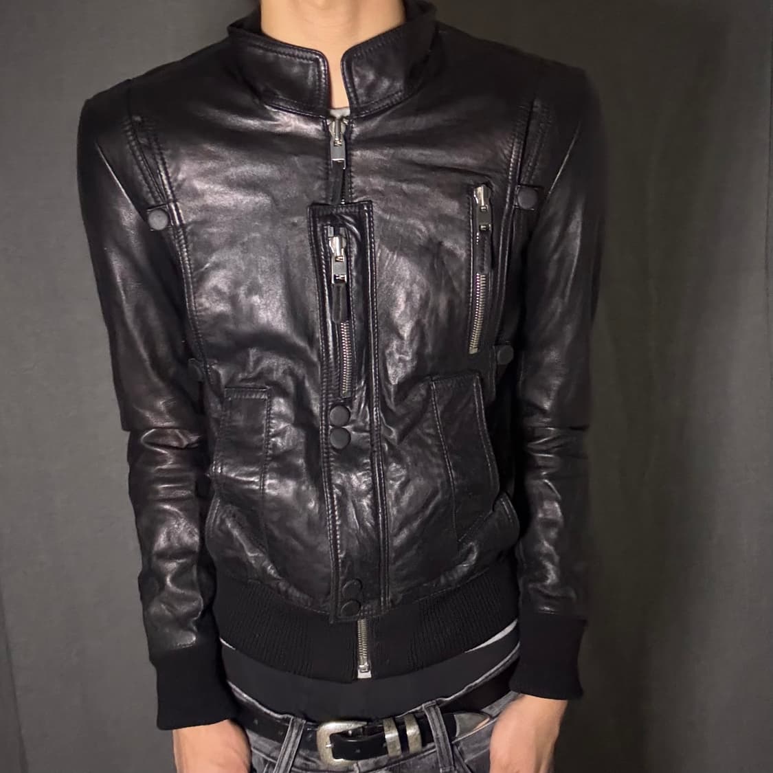 양가죽 봄버 자켓 상품이미지5