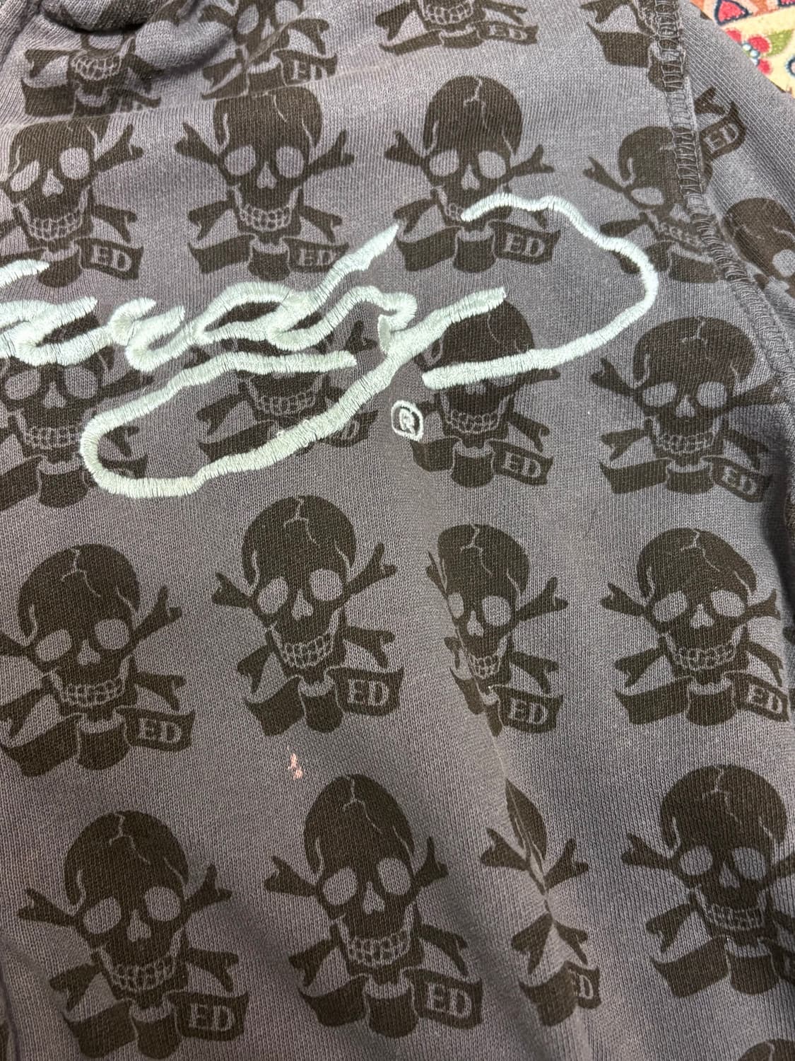 ed hardy 에드하디 해골 프린팅 후드집업 상품이미지5