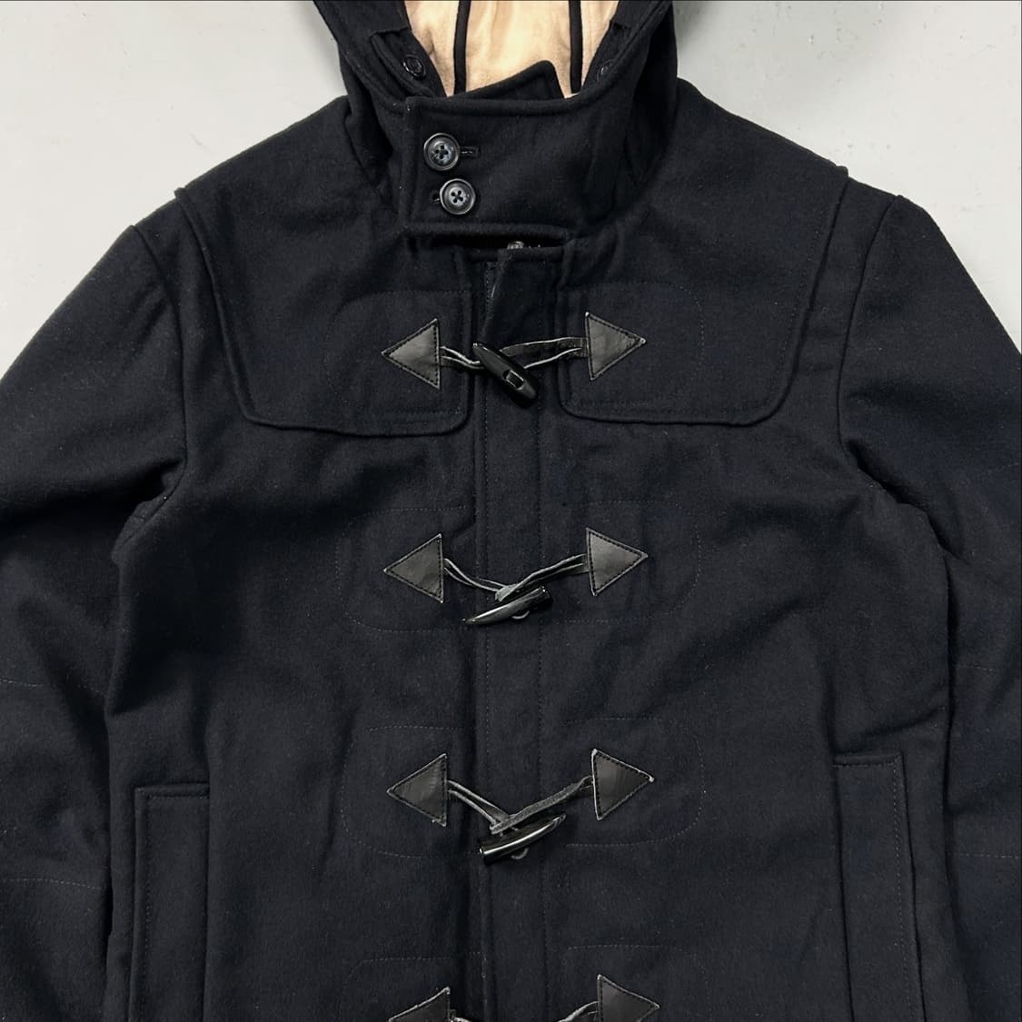 아르마니 블랙 울 더플 후드자켓 상품이미지3