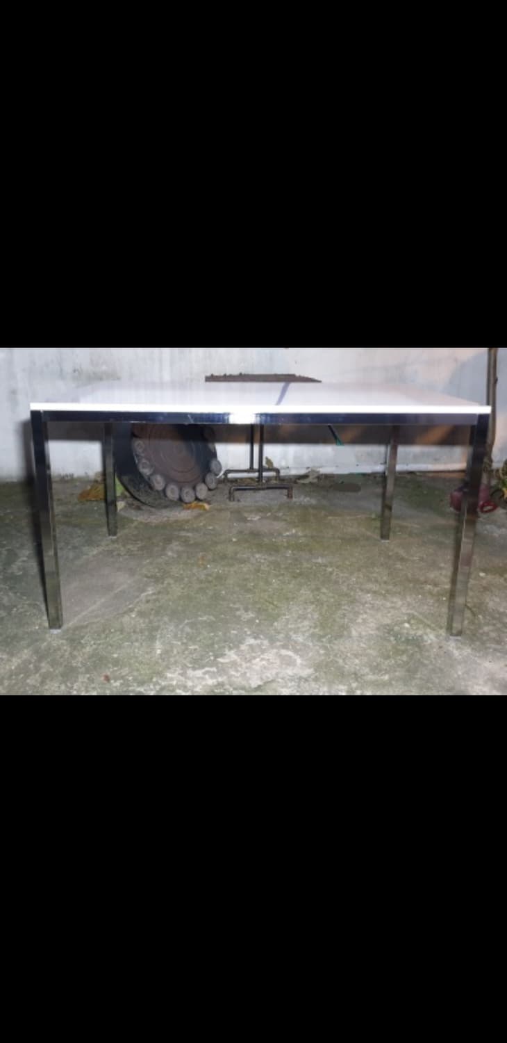 (튼튼한 메탈재질) 이케아 IKEA 토르스뷔 크롬도금 테이블 상품이미지4