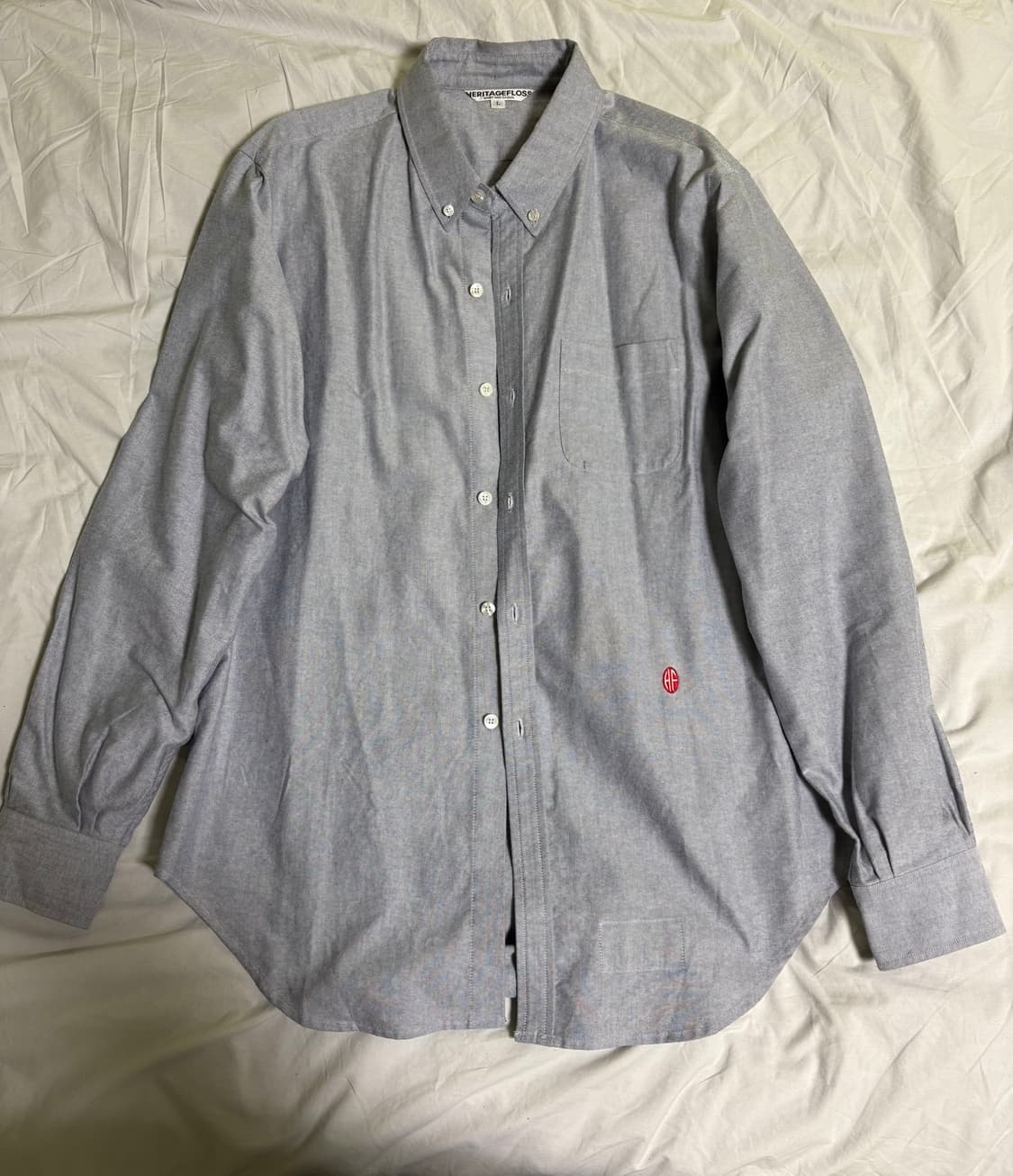 헤리티지플로스 논워시드 옥스포드 스포츠 셔츠 L 상품이미지1