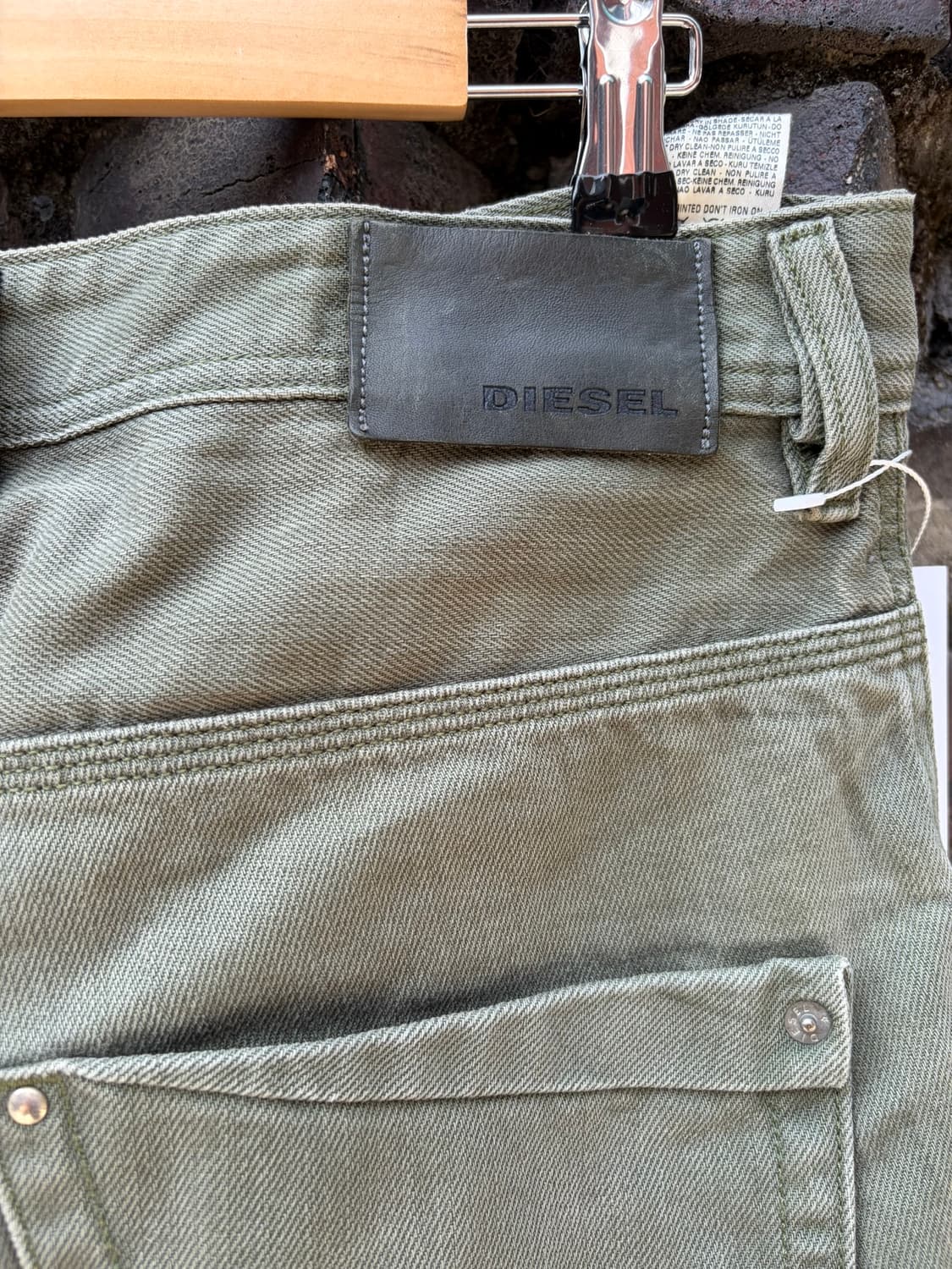 Diesel Krooley 올리브 그린 데님 상품이미지4