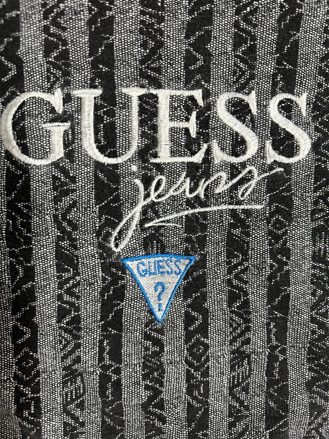 게스 진스 GUESS JEANS 90s 빈티지 자카드 빅로고 XL 상품이미지4