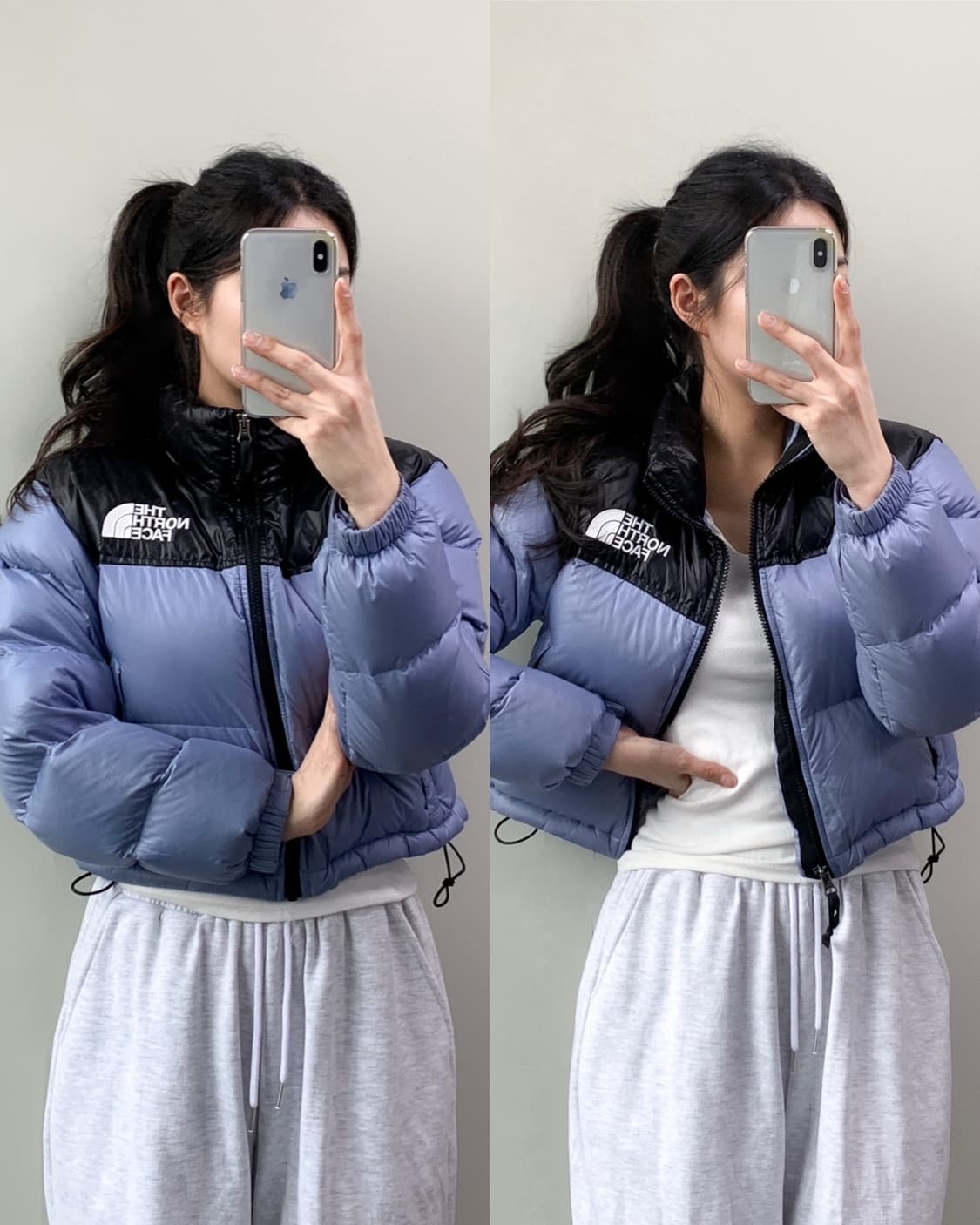 노스페이스 눕시 숏 패딩 상품이미지1