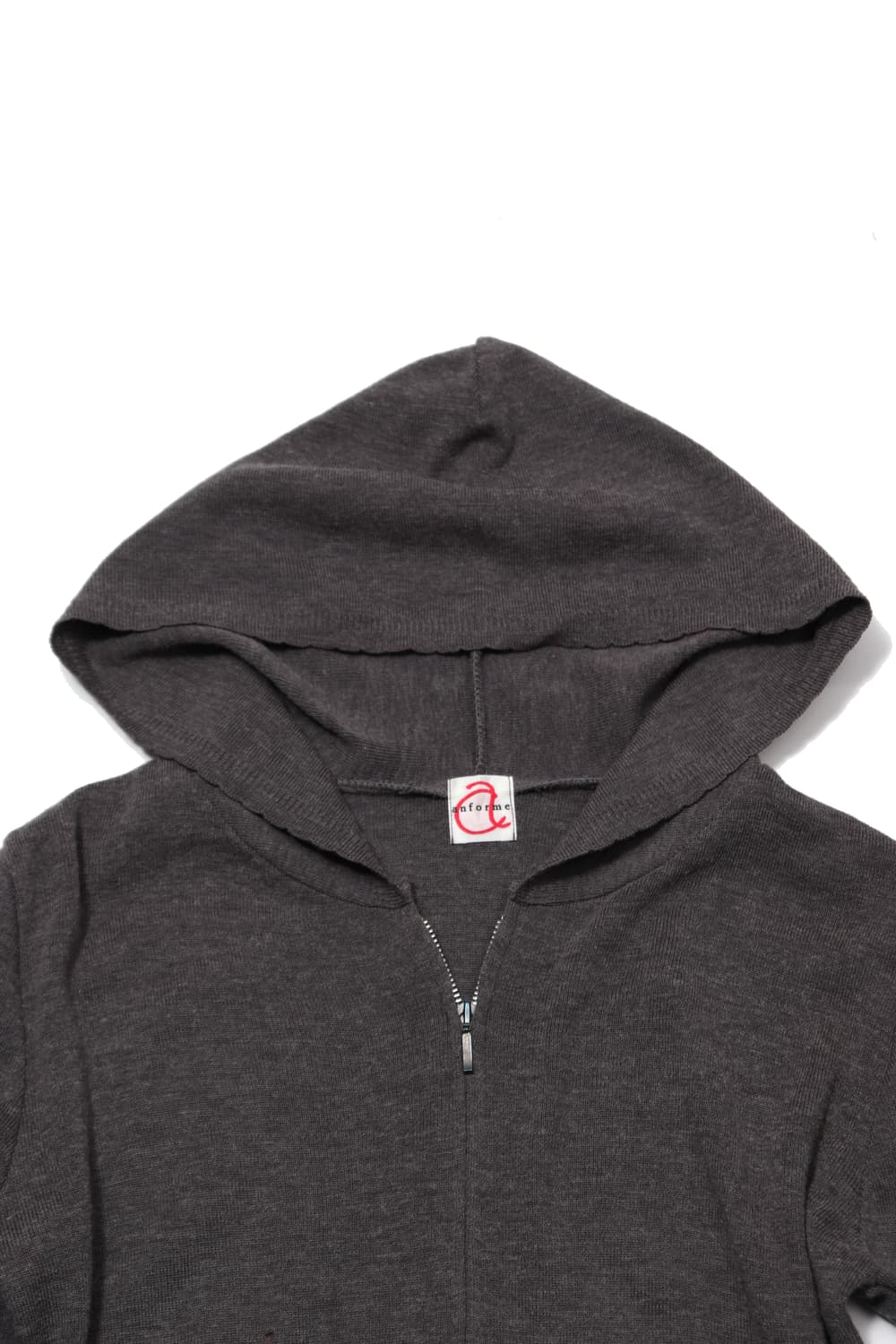 anforme JP MADE 니트 후드 집업 women M 상품이미지3