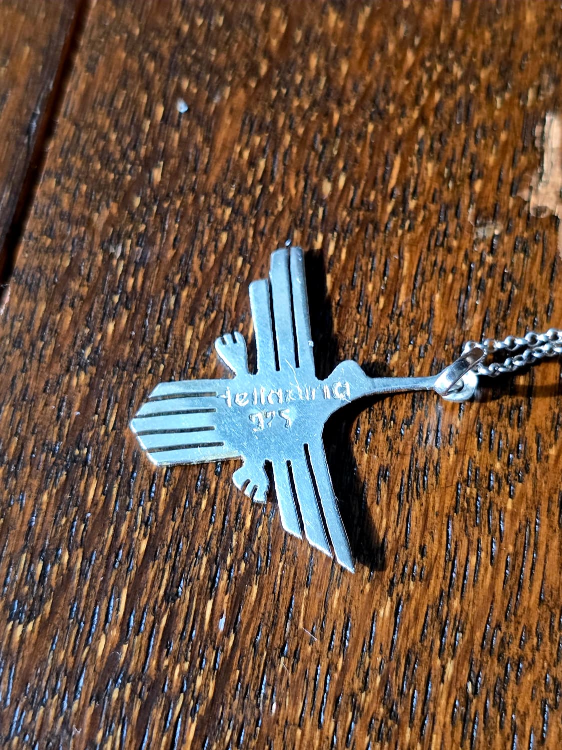 🇺🇸빈티지 네이티브 아메리칸 벌새 실버 목걸이 상품이미지2