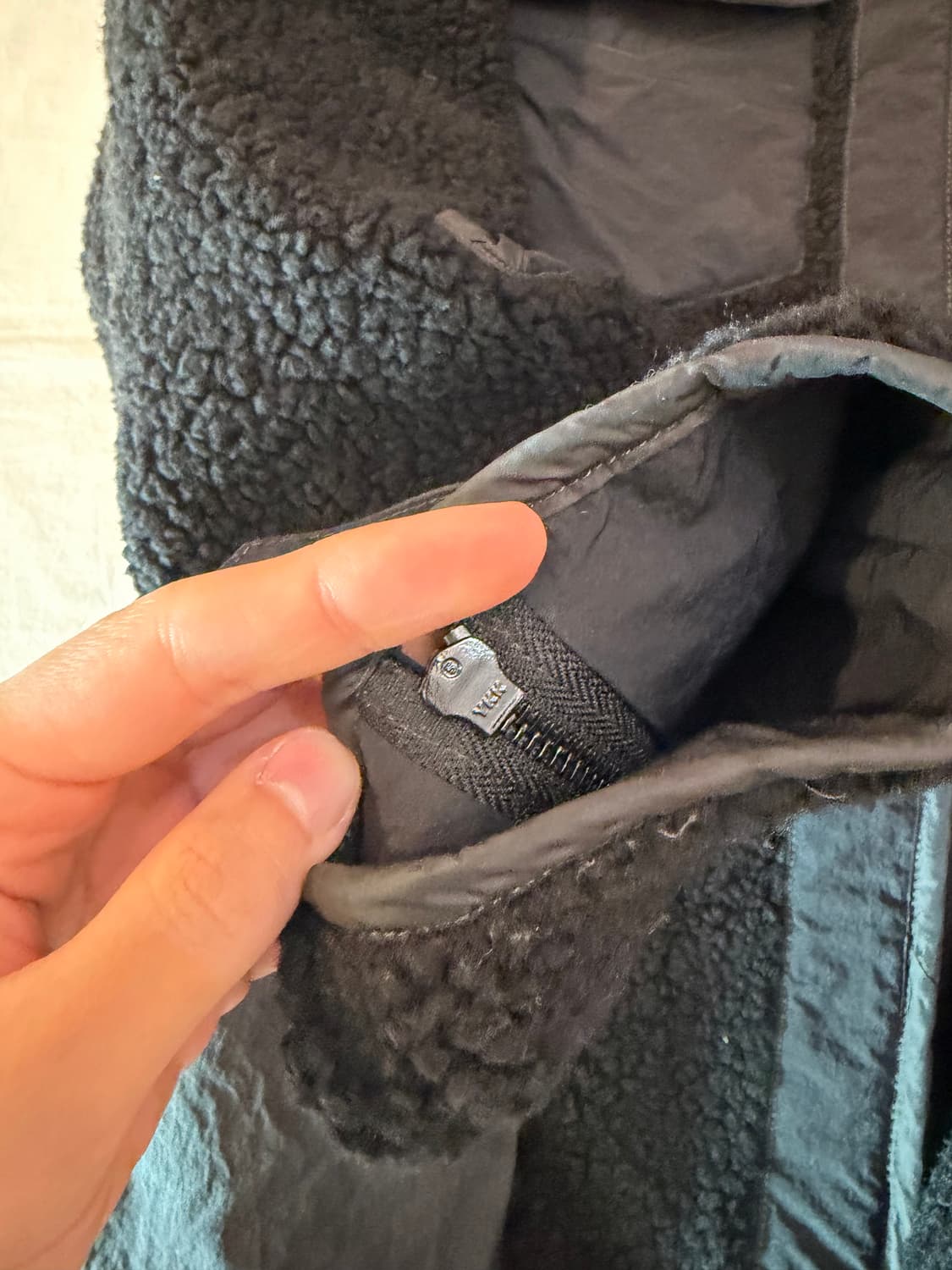 이스트로그 미발매 샘플 멀티포켓 바이커 플리스 자켓 상품이미지3