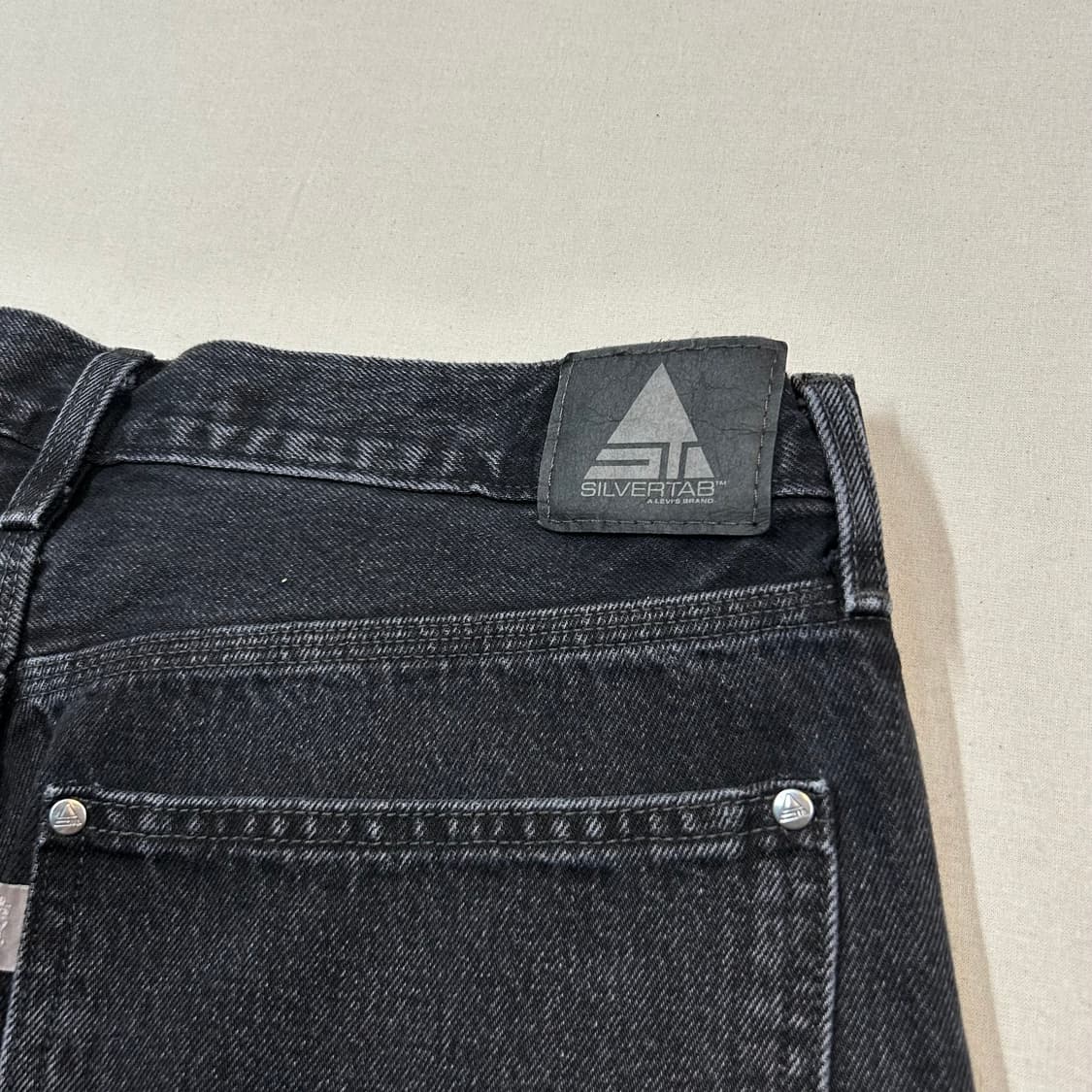 36inch) 리바이스 실버탭 블랙 카펜터 데님 팬츠 배기핏 상품이미지4