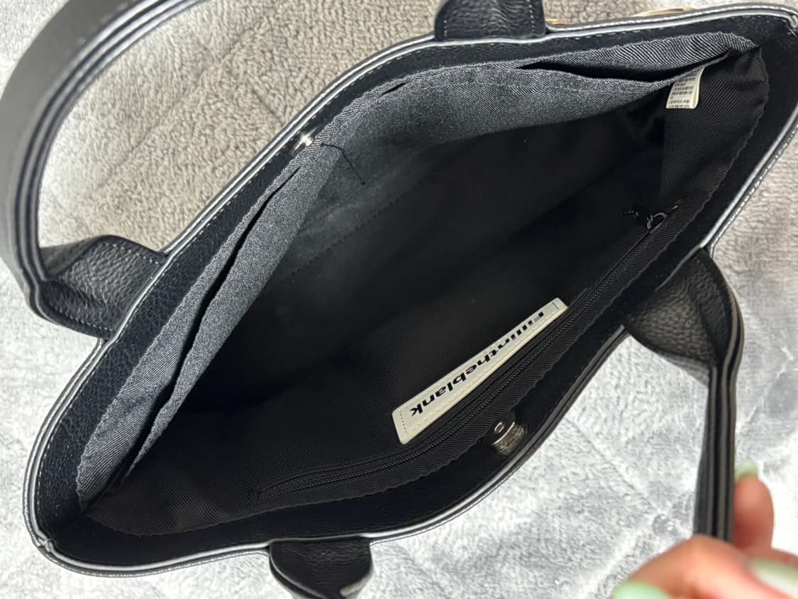필인더블랭크 필인더블랭크 sunday tote bag 토트백 레더백 블랙 상품이미지4