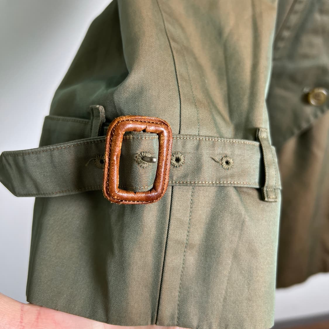 버버리 빈티지 투톤 더블 브레스티드 트렌치 코트 90 상품이미지8