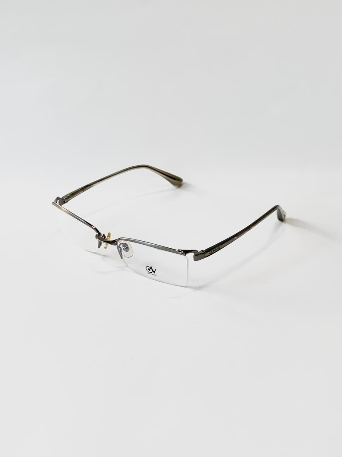 [픽키-643] 하프림 메탈 안경 클래식 브라운  상품이미지3