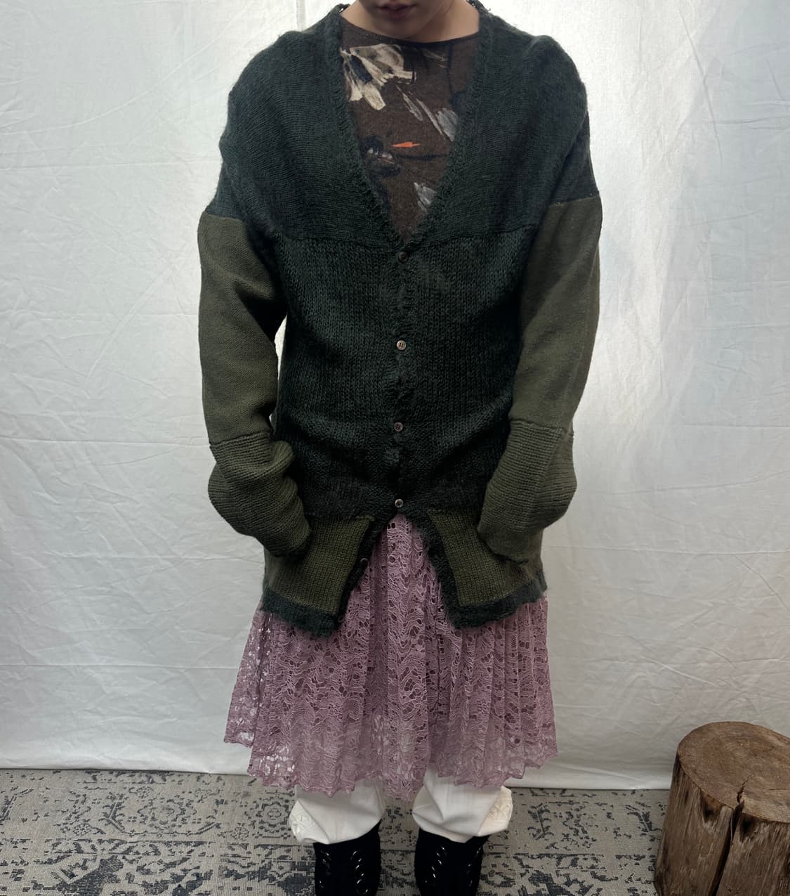 wool50% 롱 가디건 상품이미지1