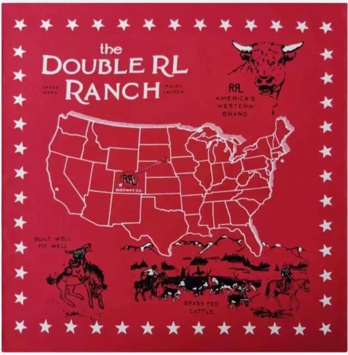 RRL 빈티지 웨스턴 모티프 반다나 상품이미지1