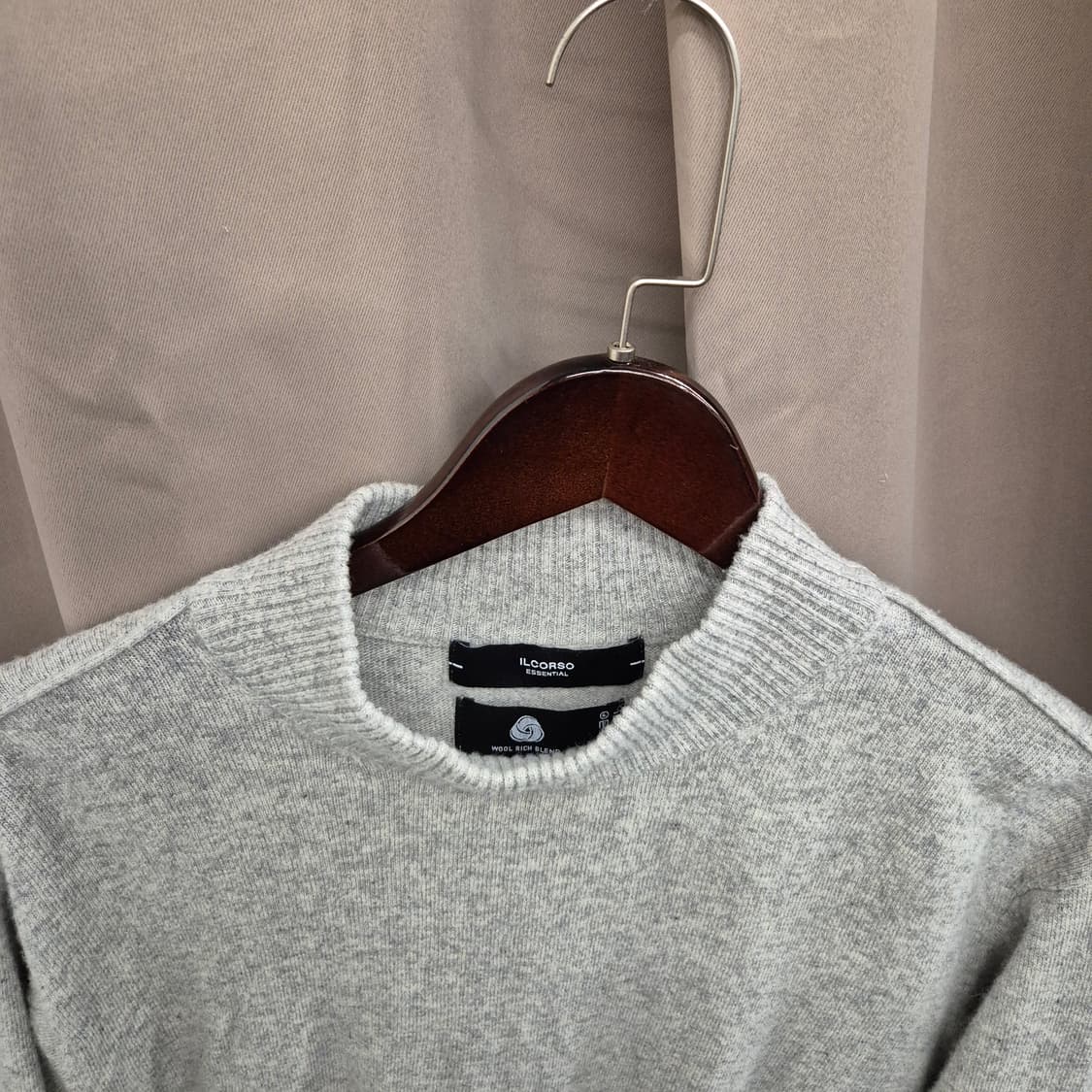 일꼬르소 울캐시 라운드 니트 100 상품이미지2