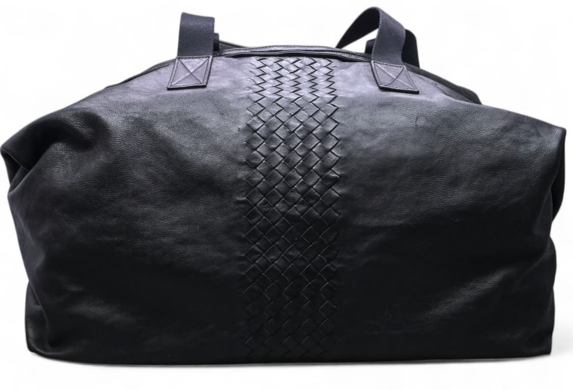 보테가베네타 인트레치아토 가죽 보스톤백 블랙 상품이미지4