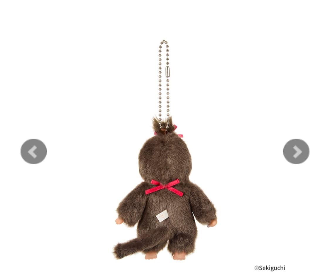 몬치치 미니 키 체인 걸 브라운 정품 새제품 급처 상품이미지3