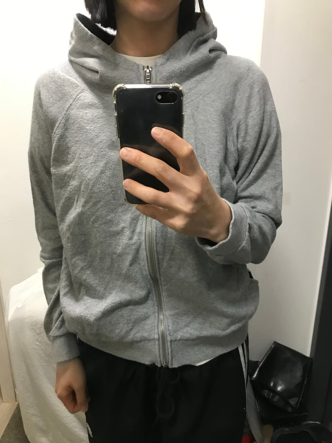 빈티지 땡땡이 후드집업 상품이미지2