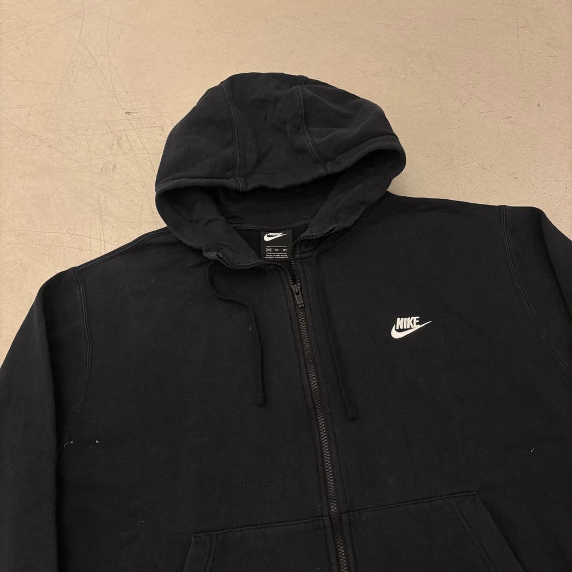 나이키 베이직 블랙 후드집업 상품이미지2