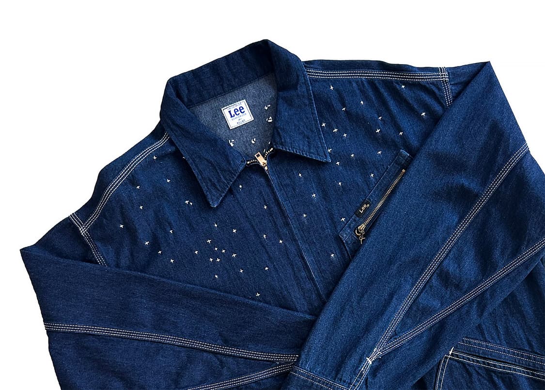 BEAMS X LEE Sashiko Denim Blouson 상품이미지2