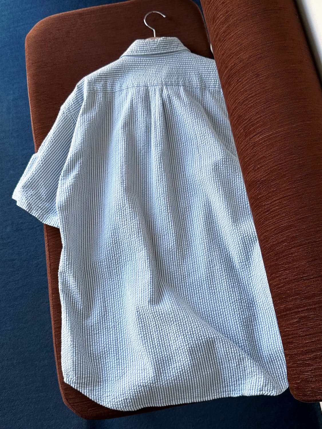 Natural sucker fabric H/S shirt 상품이미지5