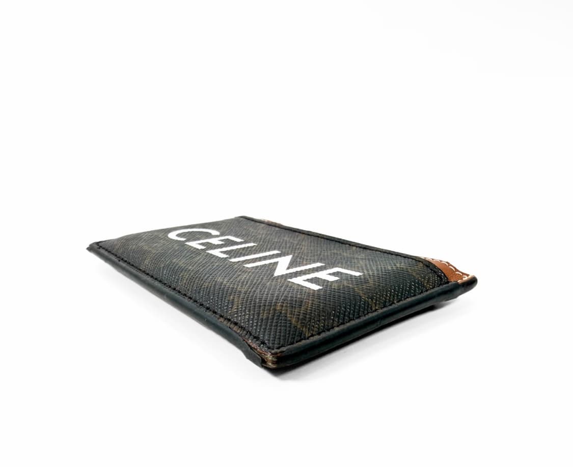 셀린느 트리옹프 트리오페 캔버스 카드 홀더 지갑 탄 10B702CLY 상품이미지4