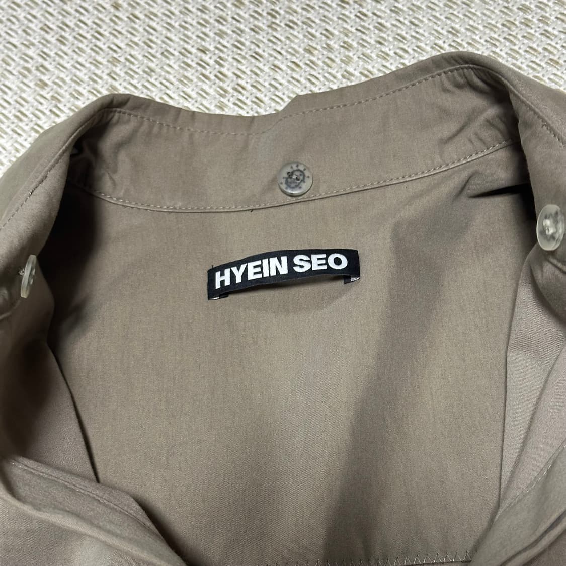 새상품 23fw 혜인서 hyeinseo 후디드 셔츠 자켓 상품이미지4