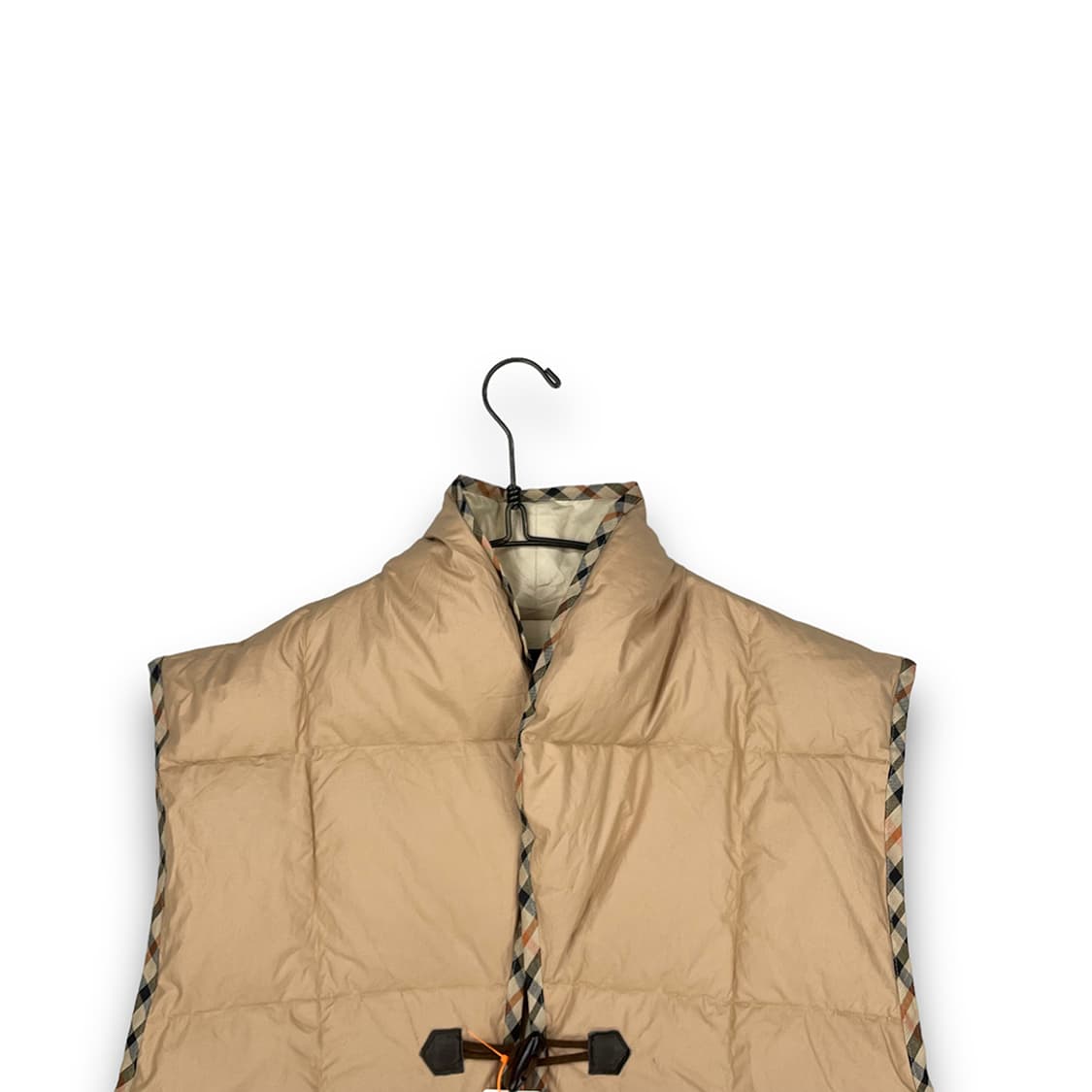 닥스 패턴 푸퍼 조끼패딩 상품이미지3