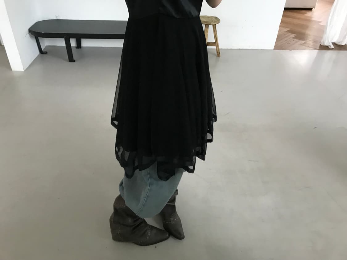 Vintage black sleeveless one-piece 상품이미지8