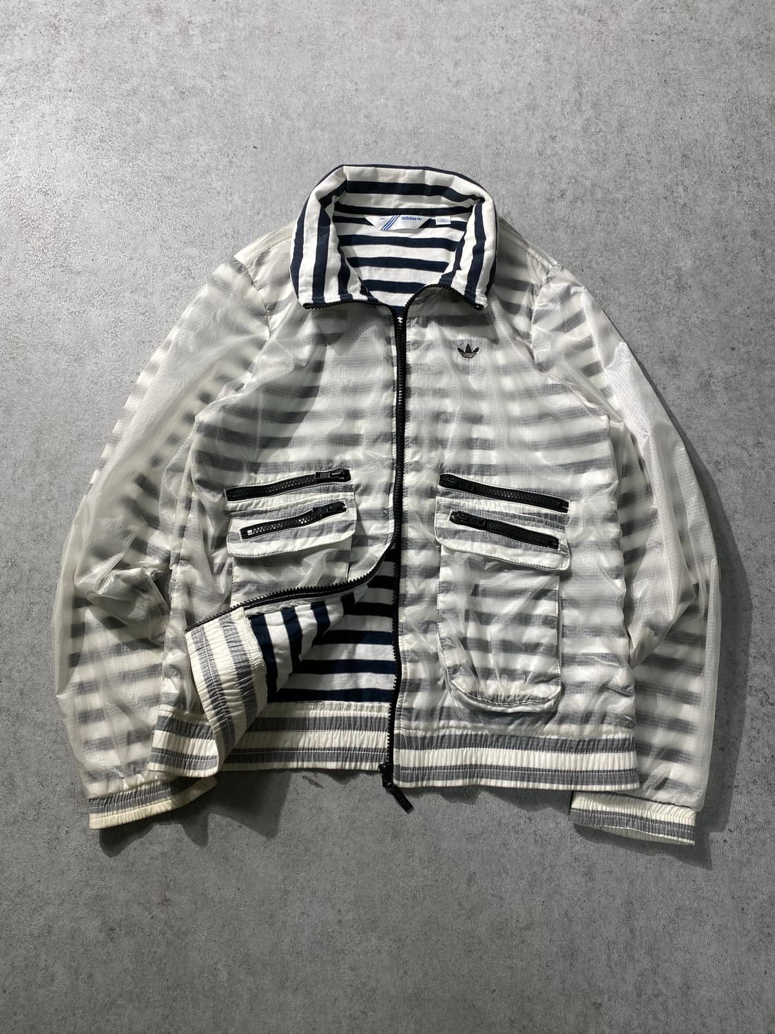 [90] Adidas OG 아디다스 스트라이프 나일론 자켓 상품이미지1