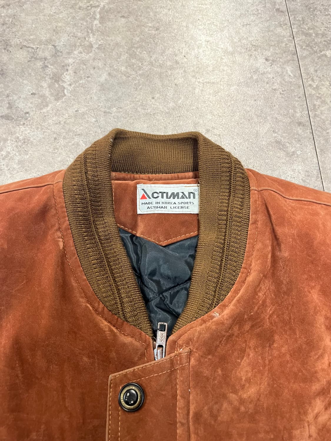 빈티지 스웨이드 자켓 오렌지브라운  #csz2096 상품이미지3