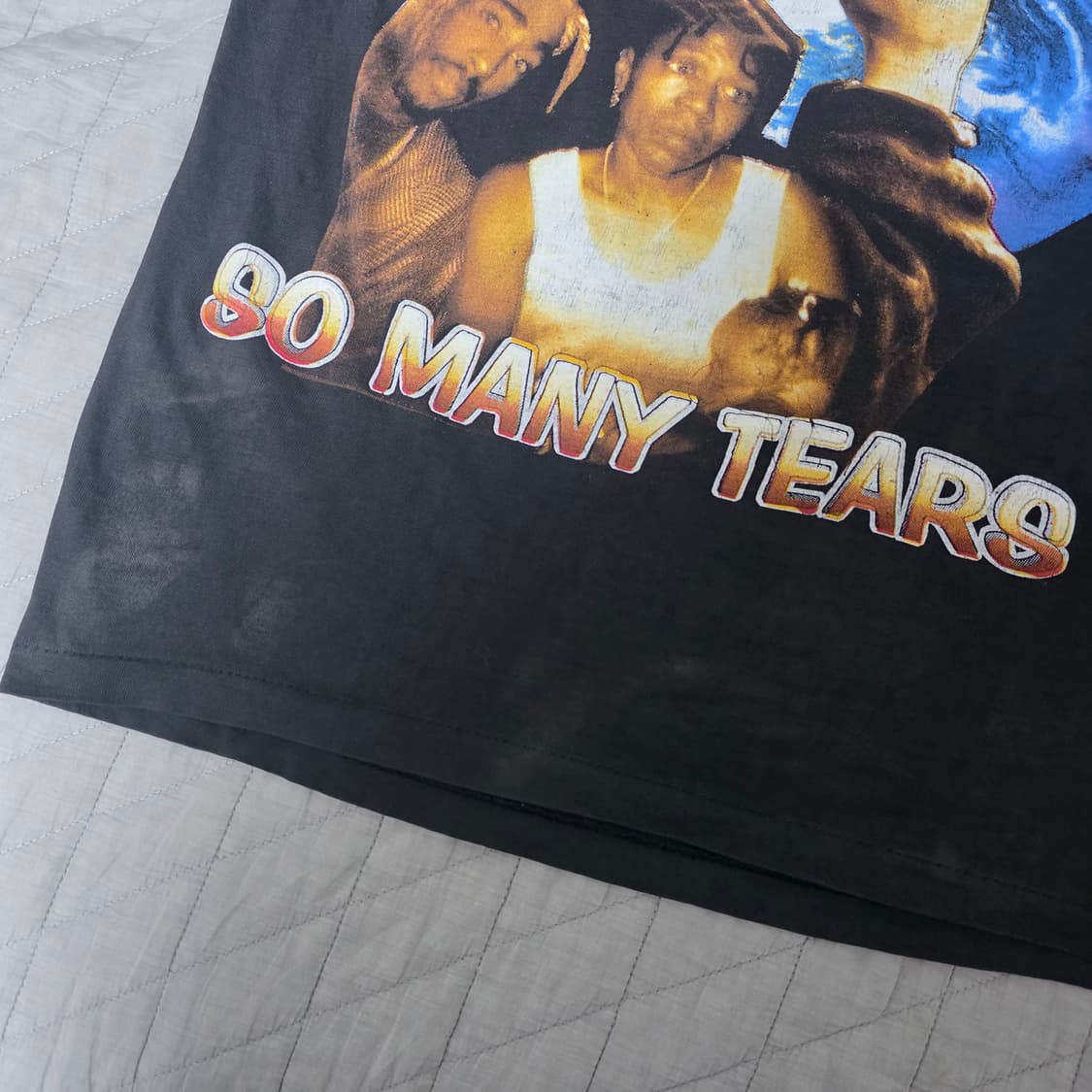 [OS] 90s 투팍 I AIN'T MAD AT YA 빈티지 밴드티 랩티 상품이미지7