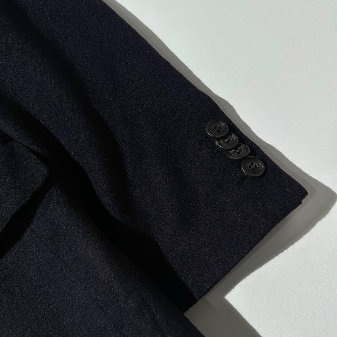 빨질레리 캐시미어 100% 싱글 패딩 코트 네이비 상품이미지6