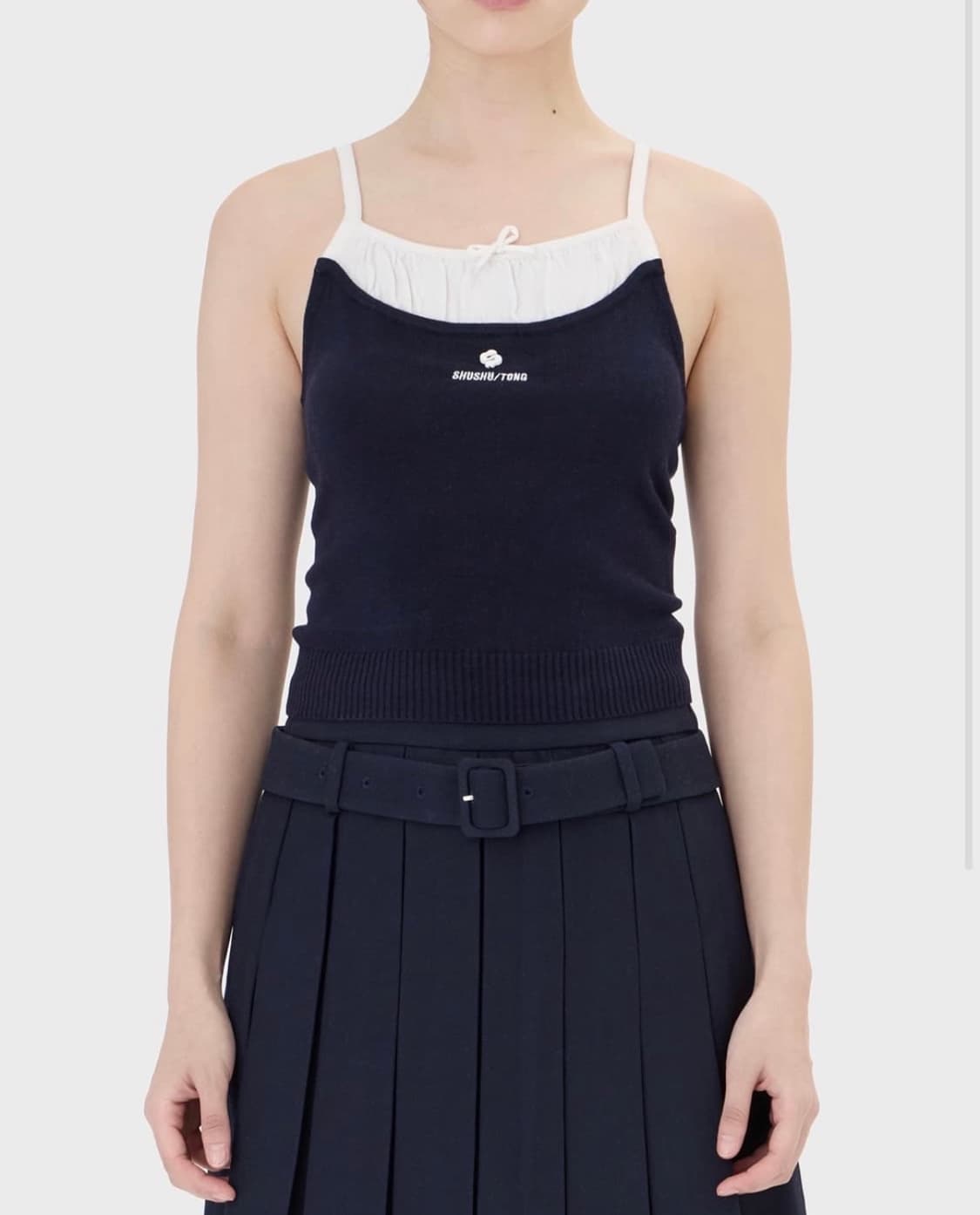 슈슈통 니트 슬리브리스 상품이미지1