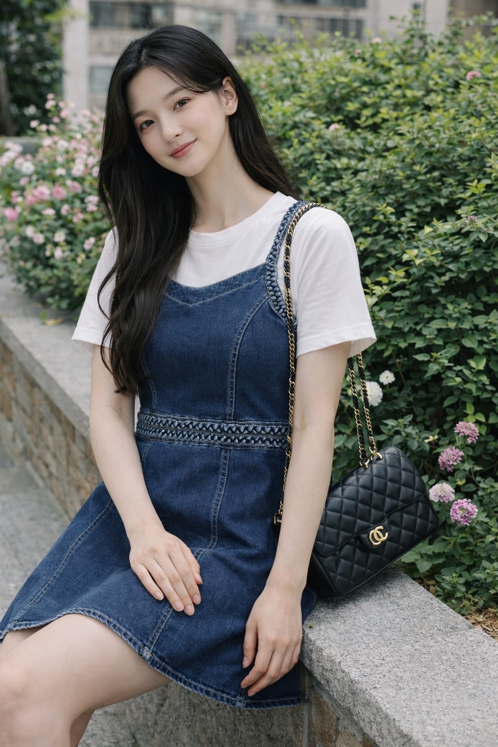 에미리아위즈(EmiriaWiz) 브레이디드 데님 미니 원피스 상품이미지1