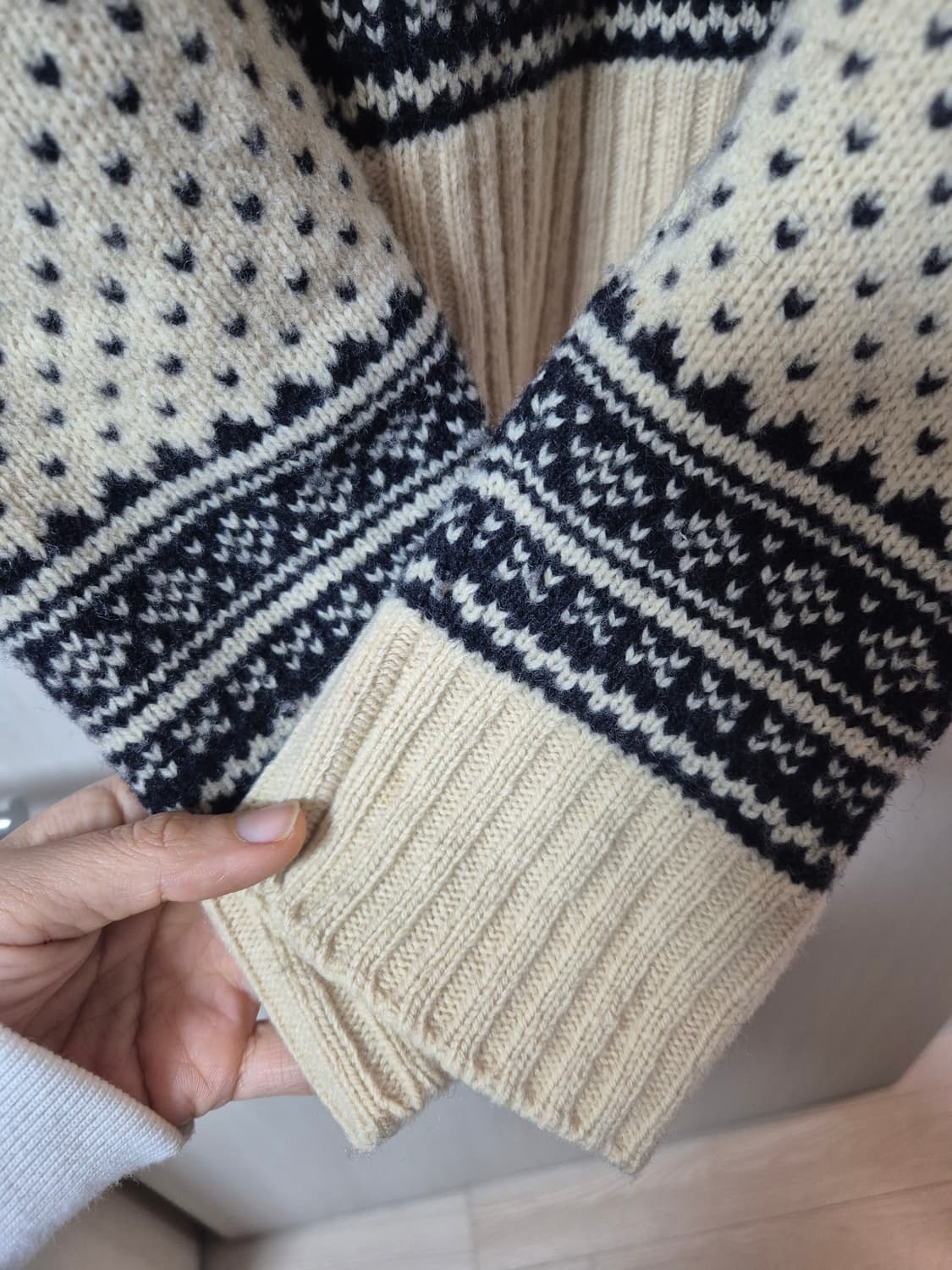 폴로 랄프로렌 노르딕 반집업 니트 스웨터 100 상품이미지5