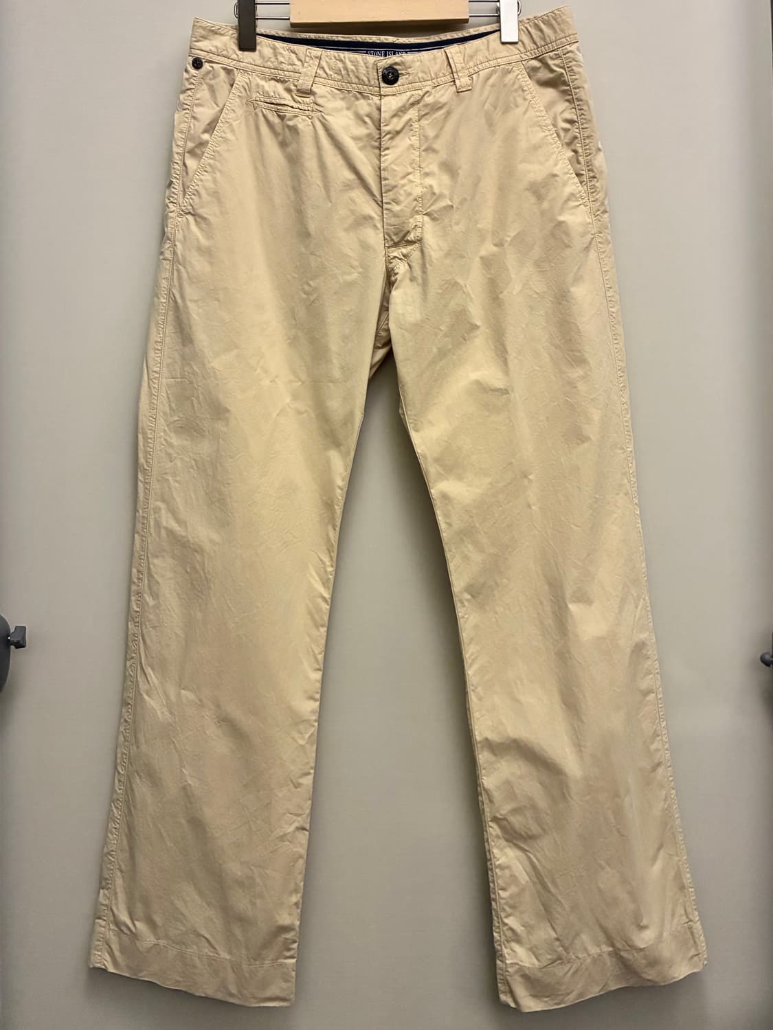 (34)00s 스톤아일랜드 코튼 나일론 와이드 치노팬츠 베이지 상품이미지1