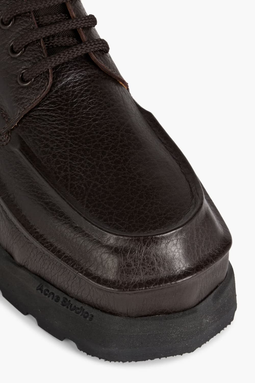 [44] 아크네 스튜디오 스퀘어토 레더 더비 슈즈 커피 브라운 상품이미지2