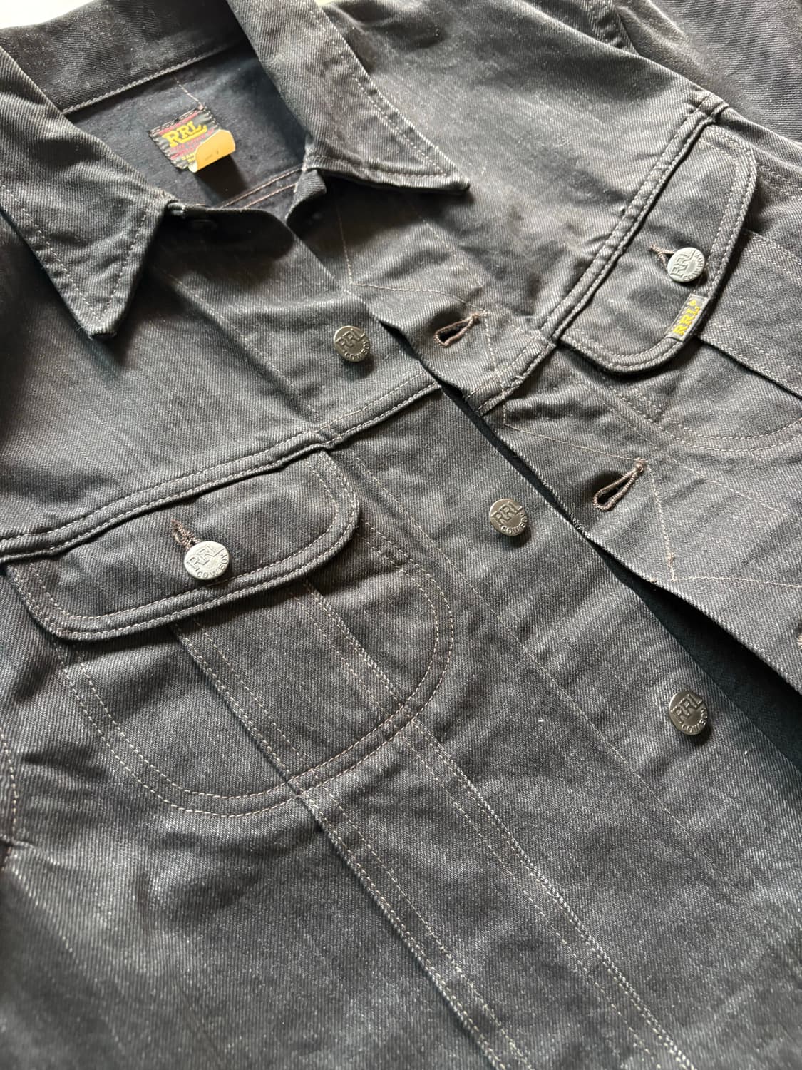 RRL lot271 블랙데님자켓 M 상품이미지5