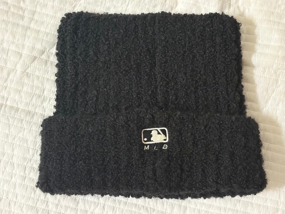 Mlb 카리나 플러시 미야옹 비니 블랙 상품이미지3