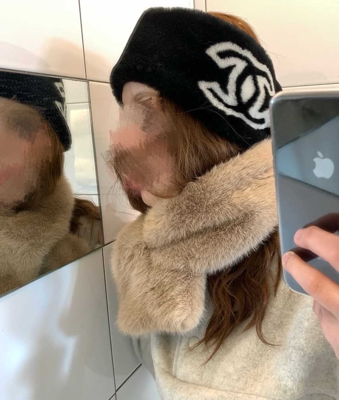 샤넬 이어머프 헤어밴드 귀마개 비니 양털 상품이미지4