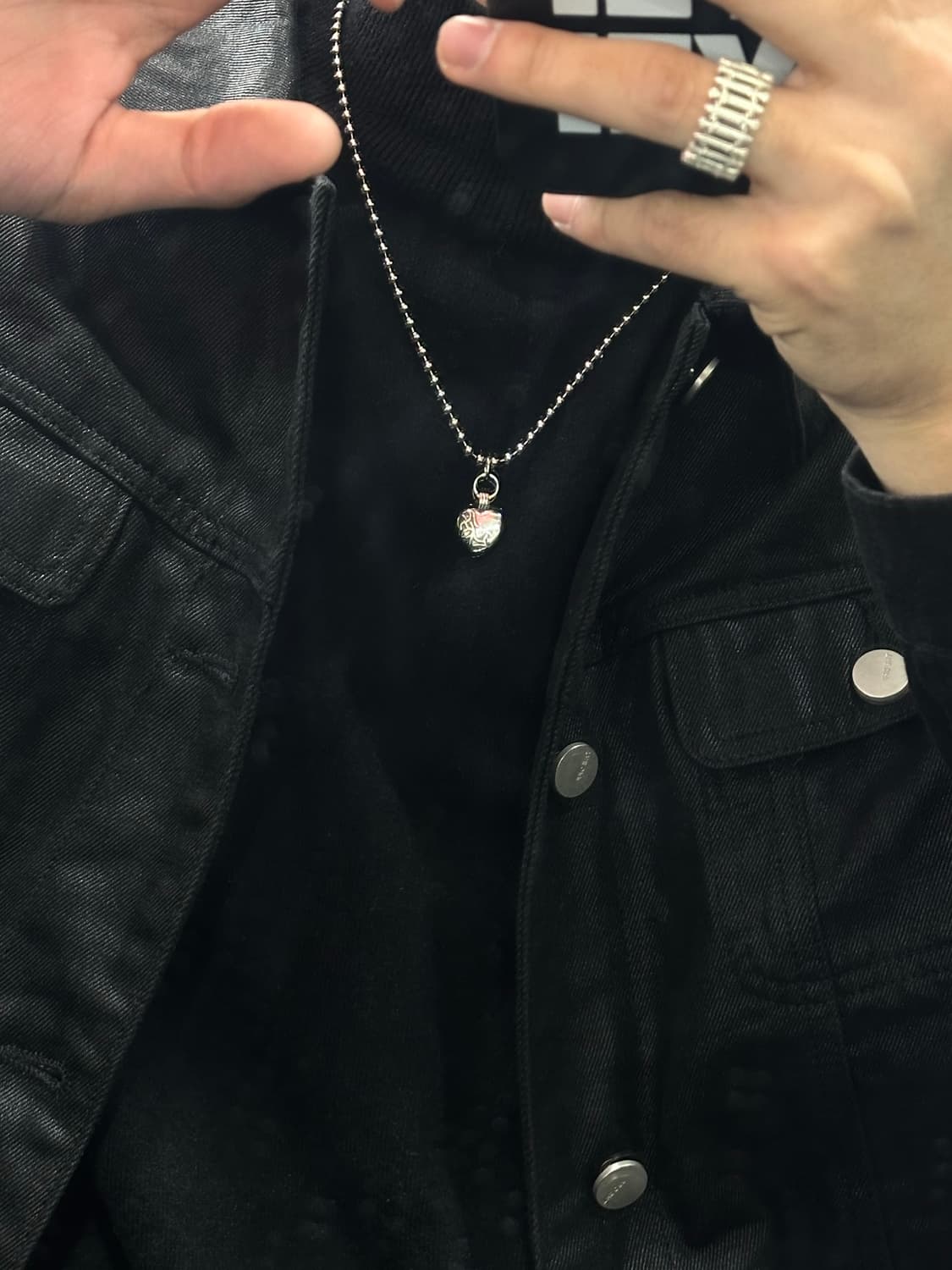 Crack heart - 크랙 하트 목걸이 상품이미지5